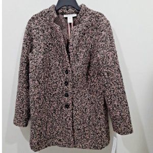 Carol Wren Cozy Women's button-down Sweater Jacket Size PM